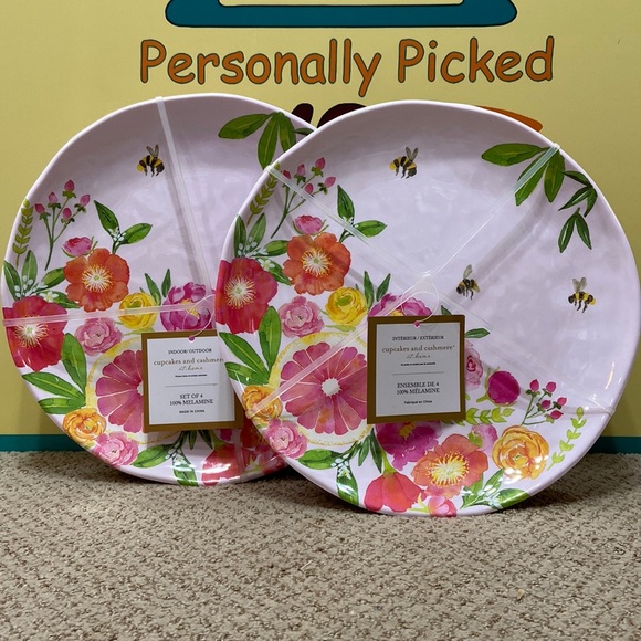 Cupcakes & Cashmere Indoor/Outdoor Plates Set of 8
